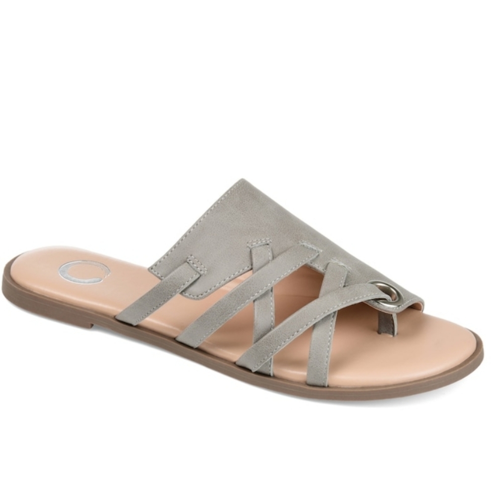 Grey slip on sandal NWT